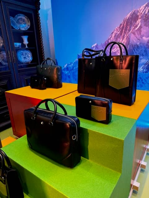 MONTBLANC leather goods.